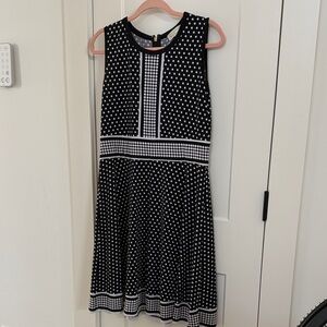 Michael Kors Black and White Polka Dot Garment